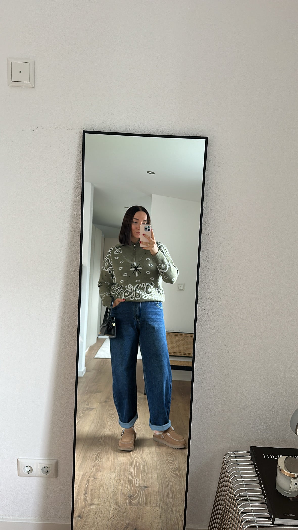 Effeny Half Sip Pullover Paisley