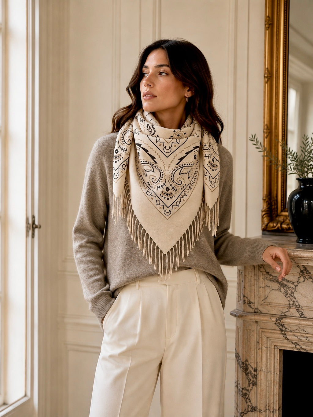 Kélie Fashion Schal mit Fransen