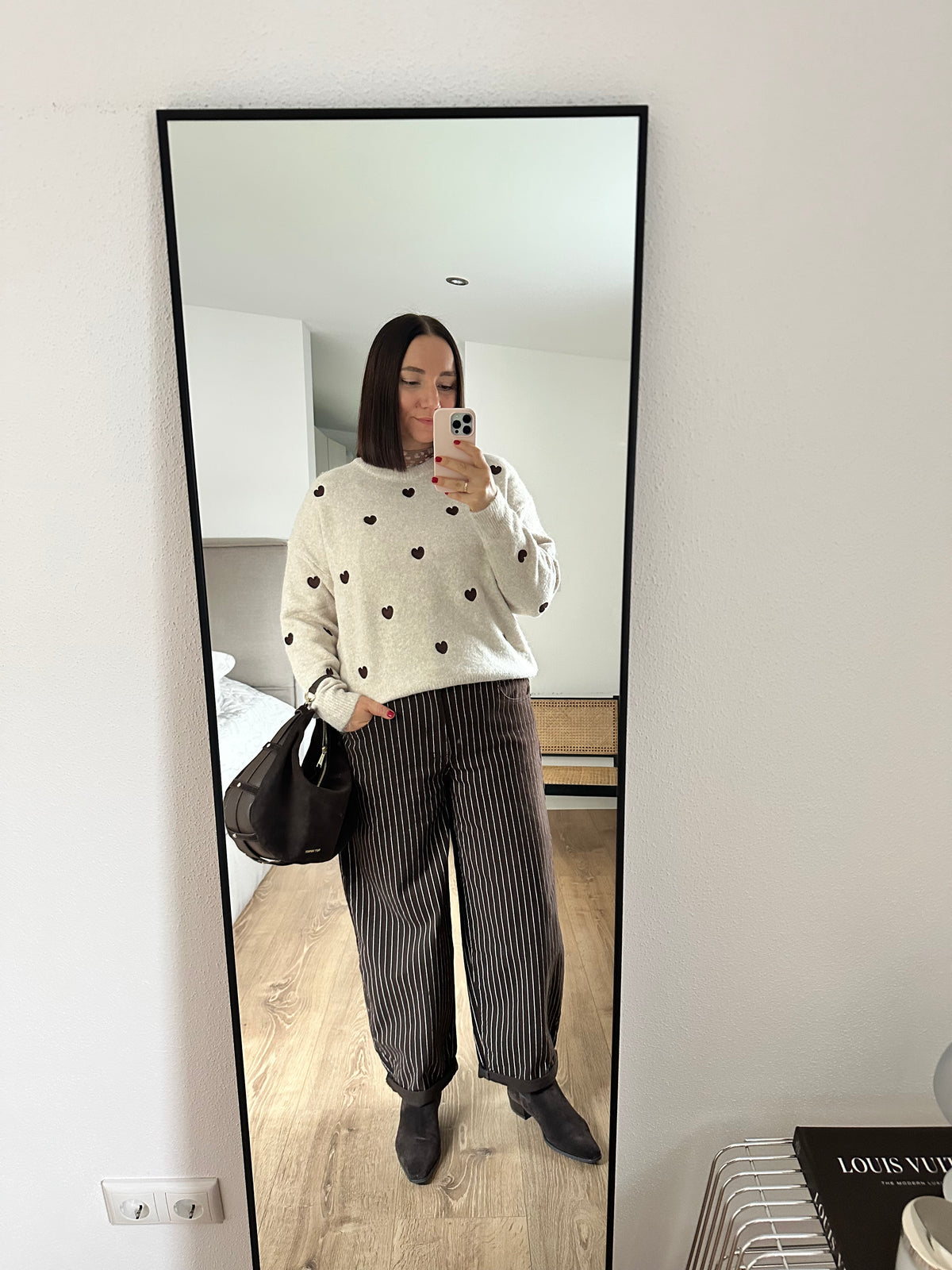 Effeny Pullover mit Herz-Stickereien