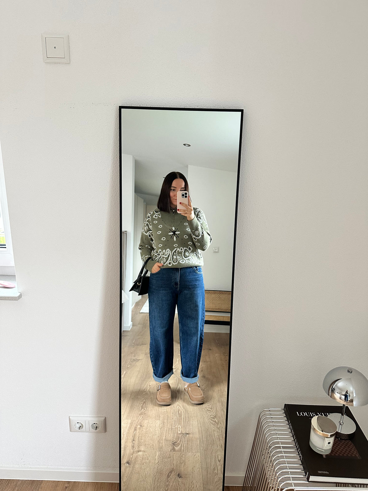 Effeny Half Sip Pullover Paisley