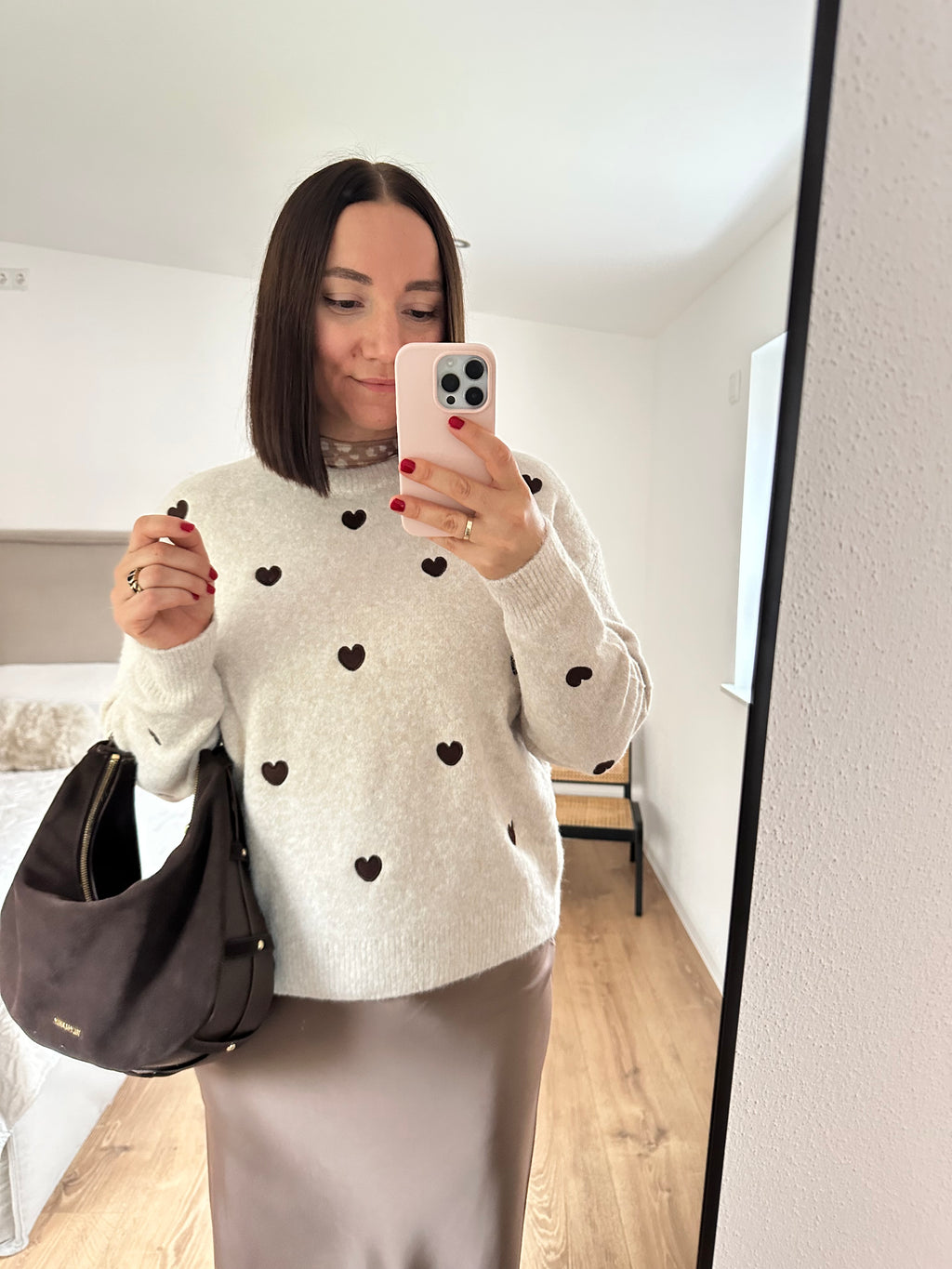 Effeny Pullover mit Herz-Stickereien