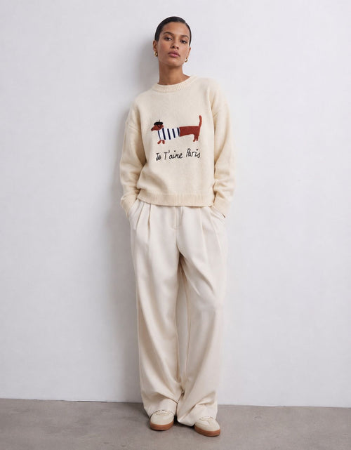 Effeny Pullover Dackel creme