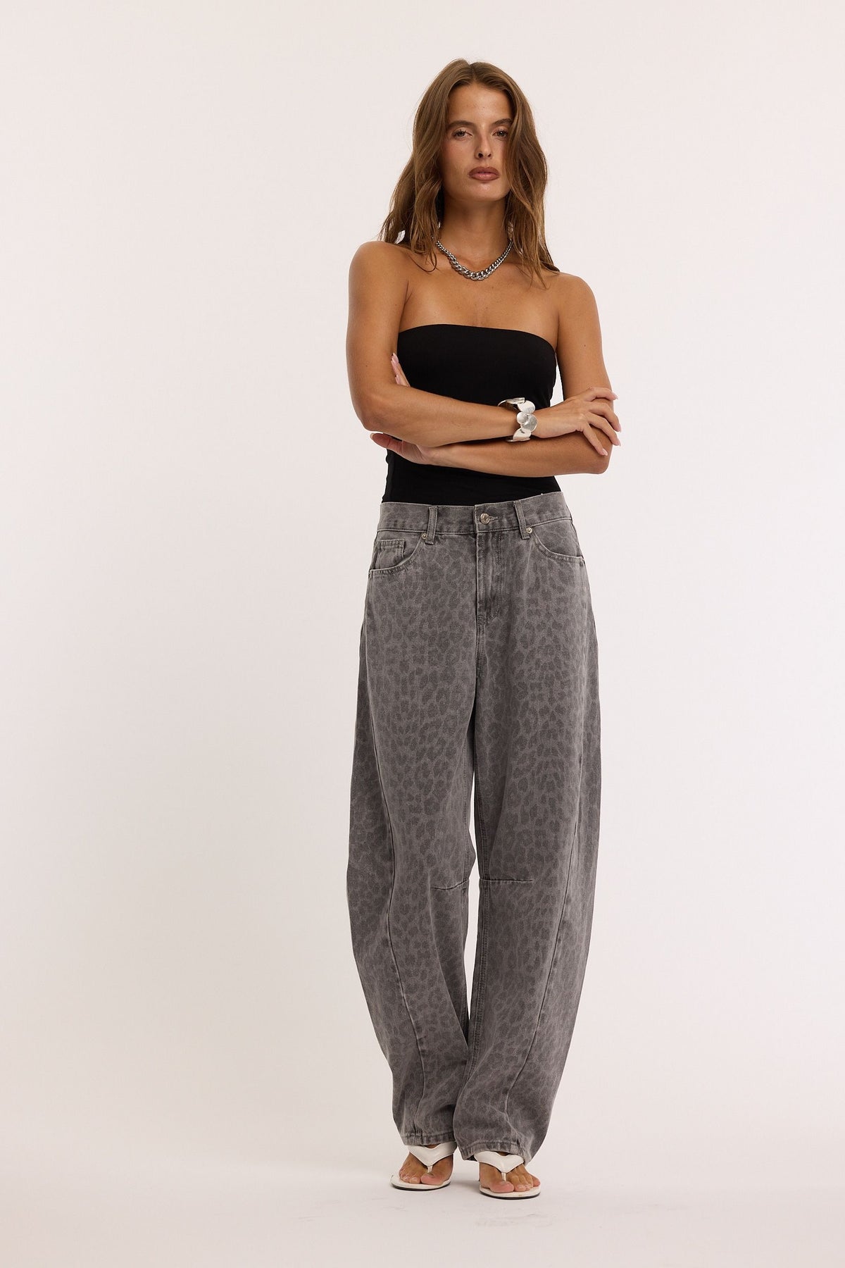 Redial Barell Jeans Leopard