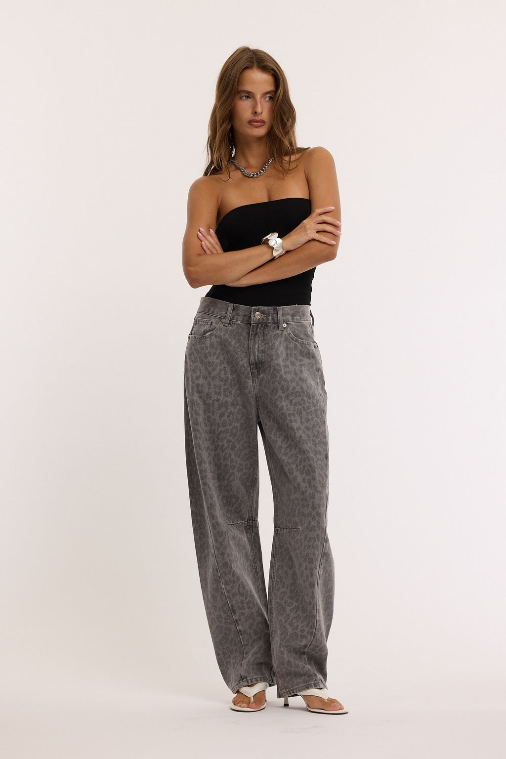 Redial Barell Jeans Leopard