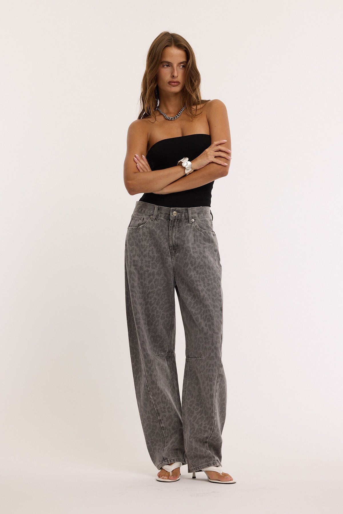 Redial Barell Jeans Leopard