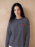 Kélie Fashion Longsleve mit rotem Herz-Patch