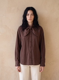 Kélie Fashion Bluse mit Schleifendetail am Kragen