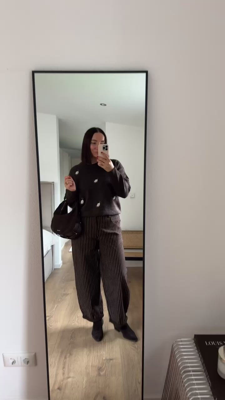Effeny Pullover Dackel braun
