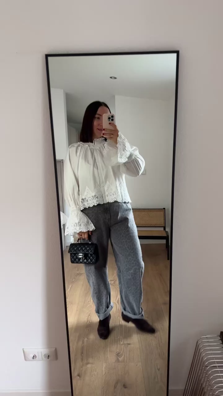 Elenza Bluse mit Trompetenärmel